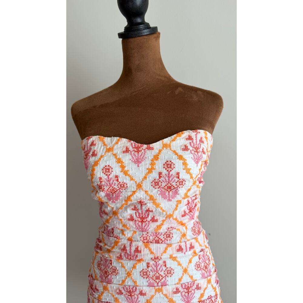 HELLO MOLLY DANCE MY WAY MINI DRESS ORANGE Sz XS/2 $130 - Picture 13 of 16